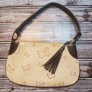 Maxx New York embossed butterfly bag brown/blush